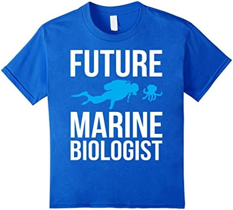 Kids Awesome Future Marine Biologist T Shirt 10 Royal Blue
