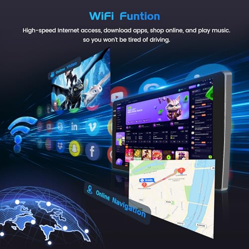 Inefala 4+64G Radio for BMW E46 1999-2005 Android 15 mit 9'' In-Cell Screen with Wireless Carplay and Android Auto Mirror Link Radio FM/RDS GPS WiFi Bluetooth SWC Reverse Camera