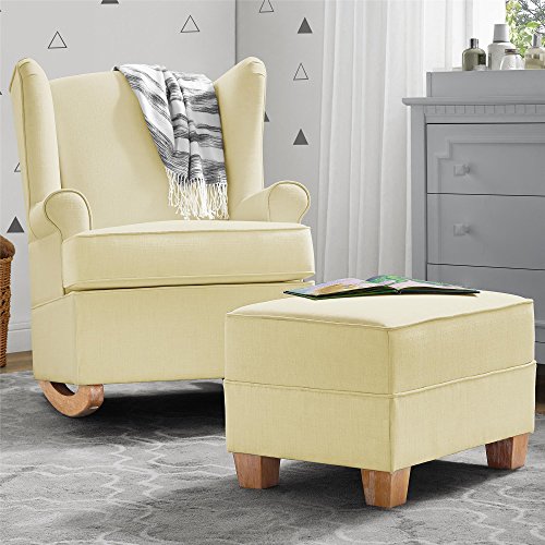 Baby Relax Wainwright Wingback Convertible Rocker, Ivory