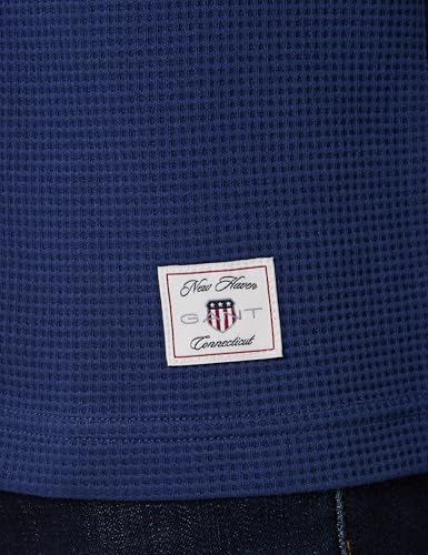 GANT Waffle LS Henley T-Shirt for Men