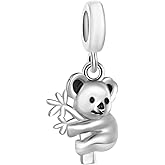 MiiFort Koala Dangle Charm fits Pandora Charms Moments Bracelets Cute Animal