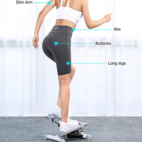 KENL-Stepper-Fitness-Stair-Women-ManMini-Stepper-Fitness-Cardio-Exercise-TrainerHeight-Adjustable-Stepper-Twisting-MachineStepper-Exercises-Equipment-Monitor-Resistance-Bands