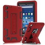 TIANLI Fire 7 2015 Case, ArmorBox [Three Layer] Convertible [Heavy Duty] Rugged Hybrid Protective With KickStand Case For Amazon Fire 7