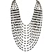 Zhenhui High Quality Vintage Bohemia Multilayer Beads Choker Chain Necklace Women Girls Fashion Jewelry Accessories (Black)