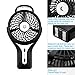 isYoung Rechargeable Handheld USB Misting Fan (Black)