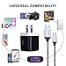 Wall Charger, Charging Block, FiveBox 2.1A Dual Port Phone Charger Box Base USB Wall Charger Cube Brick Plug With 2-Pack 6ft Micro USB Cable Android Charger Cord For Samsung Galaxy S6/S7 Edge J3 J7 LG