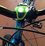 Micro LED Bike Light - No Tool Install - Lightweight at Just 0.4 Ounces - Stay Safe - Be Visible Day Or Night - Lightning Frog Bike Light by Huggabe is the Best Accessory For Kids Of Any Age!