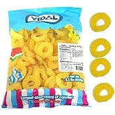 Vidal Gummi Pineapple Rings Candy, 2.2 Pounds