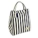 Oneyongs Tote Bento Lunch Bag Insulated Lunch Cooler for Kids Girls Women Stylish Waterproof (Blue Stripe)