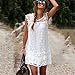 Sexy New Summer White Mini Dress Womens Lace Dress Casual Sleeveless Party Dress