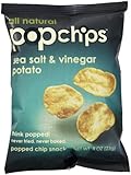 Popchips Sea Salt & Vinegar Potato Chips, 0.8 oz, 24ct