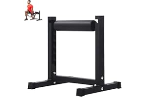 Bulgarian Split Squat Stand, Adjustable Single Leg Roller with 7 Height Levels, Thick Padded Support for Squats and Lunges, H