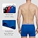 Mens Boxer Briefs Underwear Pack of 5 Men's Cotton Long Leg Boxer Briefs with Fly  Black/White/Gray/Red/Blue Medium / 33-35 Inches / 84-89 CM
