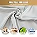 ZIMASILK 100% Pure Mulberry Silk Pillowcase for Hair and Skin Health,Soft and Smooth,Both Sides Premium Grade 6A Silk,600 Thread Count,with Hidden Zipper,1pc(Toddler 13''x18'', Grey)