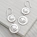 Silpada 'Retro Revival' Double Circle Drop Earrings in Sterling Silver