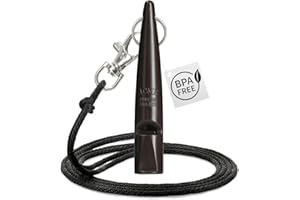 ACME 211.5 Professional Dog Training Whistle with Lanyard. BPA-Free Plastic. 90 dBA. Standardized 5400Hz Frequency for Larger Breeds. Weatherproof. Made in The UK (Chocolate Brown)