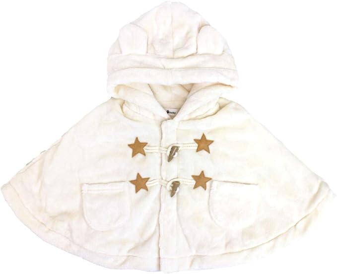 Amazon Co Jp イーベビー ポコポコ ボア くま ダッフル マント ベビー 182418037 Free 50ー90cm ホワイト 02 服 ファッション小物