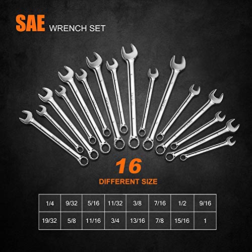 2 TACKLIFE+Combination+Wrench+Standard+Vanadium