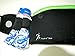 Finish It! Gear – Three Pocket Running Gear Bag, Holds All Large Cell Phones, Black, Green Trim