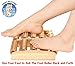 SPJ: Reflexology Acupressure Stress Relief Oriental 5 Wooden Foot Massage Roller Blood Circulation Promotion Plantar Fasciitis Care (10.7 X 6.5 X 1.8 inches)