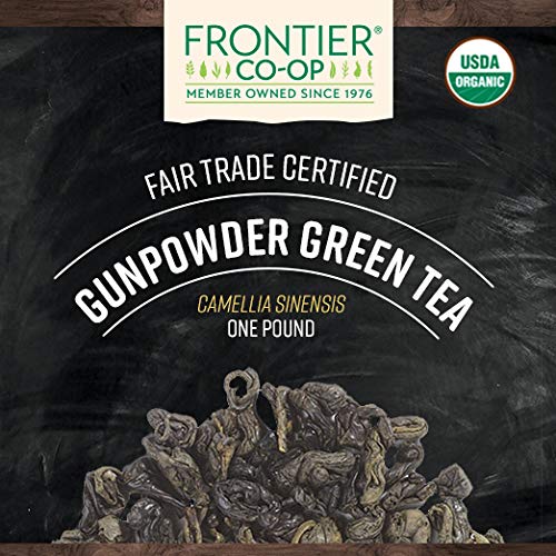 Frontier Coop Gunpowder Green Tea, Organic, Fair Trade, Kosher, Non
