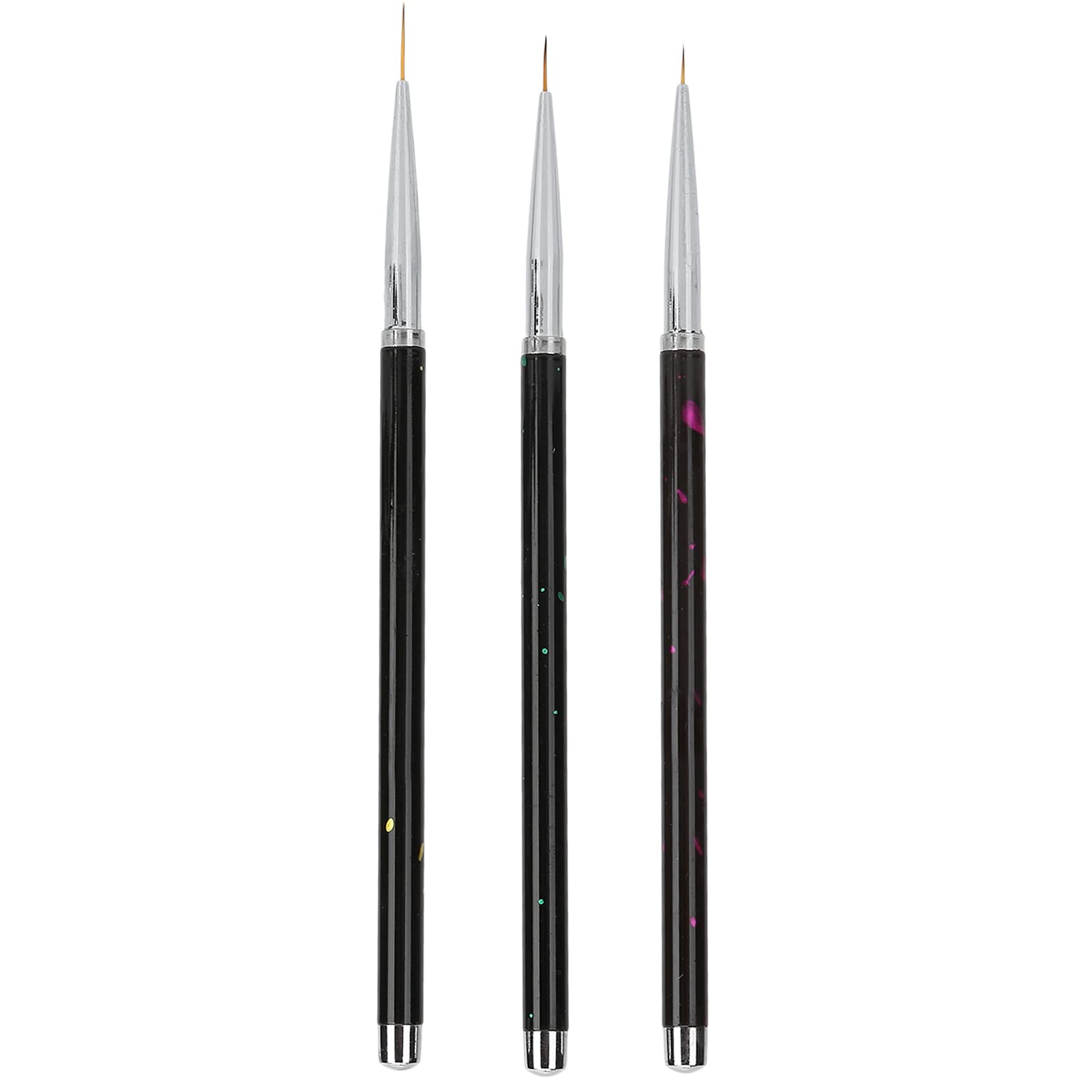 Nail Art Liner, Professional Nail Art Liner Brushes, Home Nail Dotting Painting Drawing Pen For Nail Art Creation And DIY, 3pcs