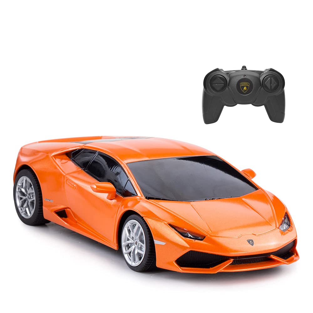 RASTAR Lamborghini Remote Control Car, 1:24 RC Lamborghini HURACÁN LP610-4 Toy Car Model Vehicle, Orange