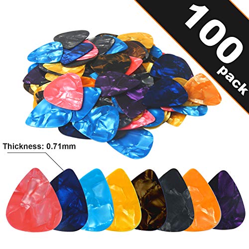 100pcs Medium Size Guitar Picks Sampler Value Pack 0.71mm Thickness - Thumbnail 7
