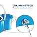 Premium All In One Stainless Steel 360 Spin Mop & Bucket System ~ Self-Wringing Mop With 3 Microfiber Mop Heads ~ Extended Length Adjustable Mop Pole with Stainless Steel Mop Plate