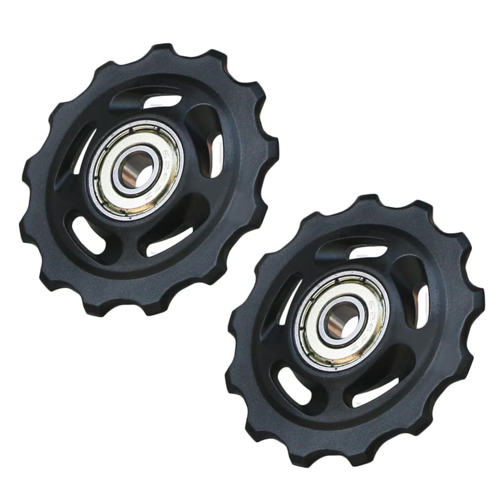 2 x 13T Bicycle Gear Mech Pulley Jockey Wheels Cycling Derailleur Jockey Wheels Rear Wheel Pulleys Speed Derailleur for Most Bicycles