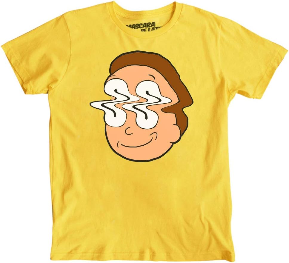 Máscara De Látex Playera Rick and Morty Edición Limitada Distorted