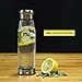 MIU COLOR 18 oz Glass Water Bottle - Portable BPA and PVC Free Tea Bottle, with Tea Infuser, Colorful Nylon Sleeve, Bottle Brush, Solid Water Bottle for Bike, Outdoor, Running