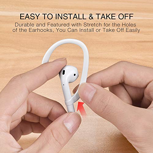 AirPods Ear Hooks Compatible with Apple AirPods 1, 2, 3, Pro and Pro 2