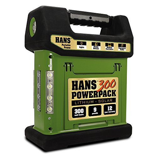 Hans 300 - lithium portable solar generator, 12 year wa…