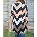 ENJOYNIGHT Women's Casual 3/4 Sleeve Print Tunic Blouses Tops (X-Large, Type1)