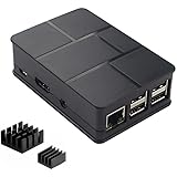 Protective Case Cover with Aluminum Cooling Heatsink for Raspberry Pi 3, Pi 2, Pi Model B+