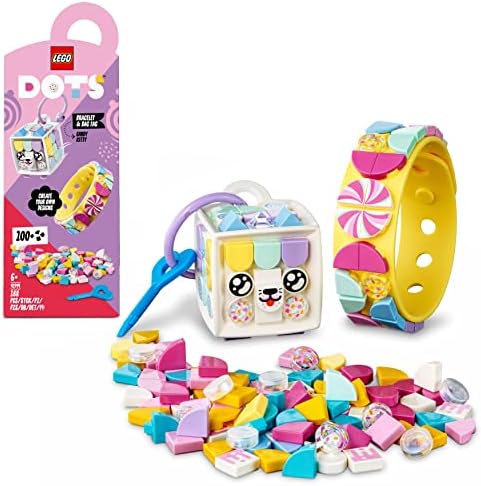 LEGO 41944 Dots Gatito Goloso: Pulsera y