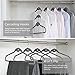 MIZGI Cascading Velvet Hangers - 50 Pack Heavyduty Non Slip Hangers with Cascade Hooks Gray - Copper/Rose Gold Hooks,Space Saving Clothes Hangers for Pants,Coat,Shirts,Suits,Dress