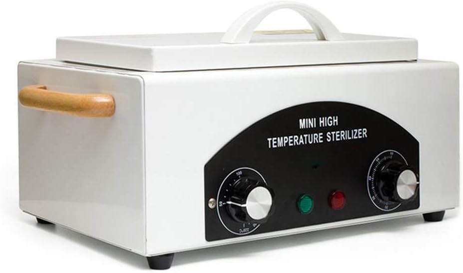 Soiiw CH-360T Heat Sterilizer 300W 1.5L w/Timer Disinfection Box Manicure Pedicure SPA Salon Equipment for Sundry Beauty Hair Nail Metal Tools with Handle: Home & Kitchen