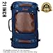 WITZMAN Travel Backpack for Men Women Carry on Luggage Backpack Canvas Rucksack Duffel bag with Shoe Compartment（A2021 big size Blue）
