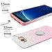 Galaxy S8 Plus Case,Silverback Girls Bling Glitter Sparkle Cute Phone Case with 360 Rotating Ring Stand, Soft TPU Outer Cover + Hard PC Inner Shell Skin for Samsung Galaxy S8 Plus -Pink