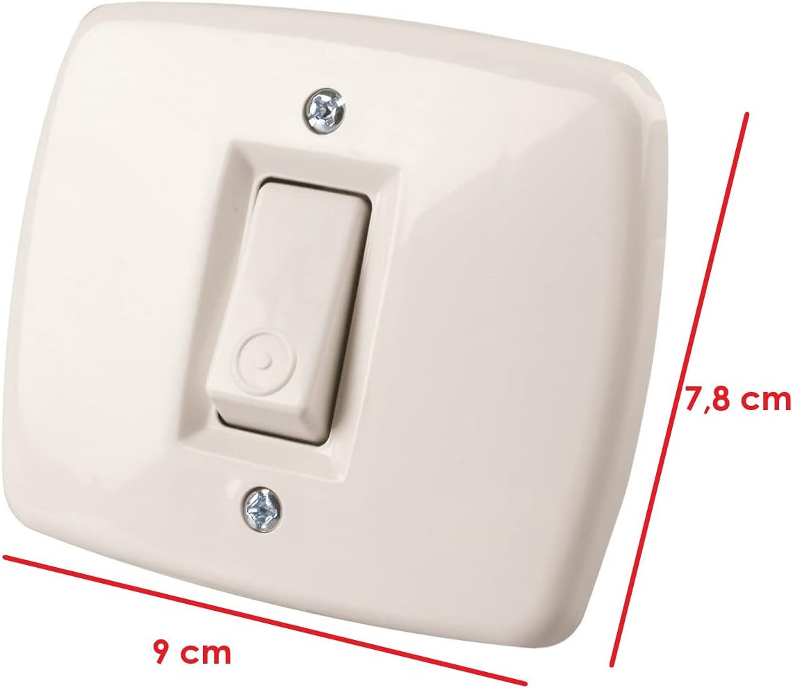 Poly Pool PP0132X Button 10A recessed Round sc, Ivory (Ral 1013) - Image 4