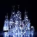 LEDIKON 24 Pack 20 LED Wine Bottle Lights with Cork,3.3Ft Silver Wire Cool White Cork Lights Battery Operated Fairy Mini String Lights for Wedding Party Wine Liquor Bottles Crafts Christmas Decor