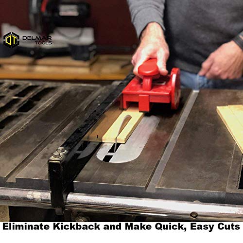 Delmar Tools Push Block For Table Saws, Makes Narrow Rip Cuts Safe And Easy, Helps Prevent Kickback