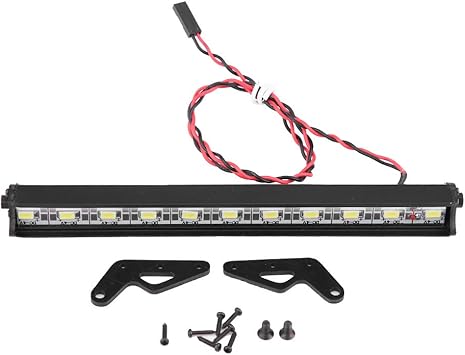 dilwe barra de luz led para coche rc luces techo crawler 1 10 escala rc crawler car piezas de accesorios 150mm metal lampara de techo 11 luces led