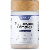 Snap Supplements Triple Magnesium Complex for Women &amp; Men, 60 Capsules | 3-in-1 Magnesium Supplement: Bisglycinate, Citrate &amp; Oxide, Sleep &amp; Muscle Support, Chelated for High-Absorption, Vegan