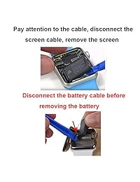 GoodFixer - Batería de repuesto para Apple con kit completo de herramientas de reparación, 0 ciclos, batería de iones de litio 42mm