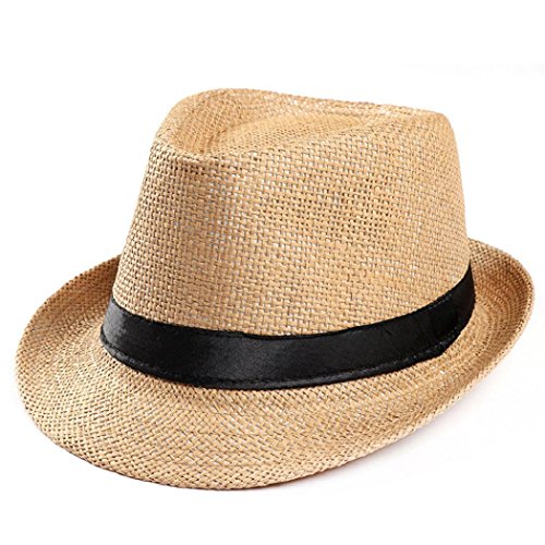 image for ShenPourtor_Hat ShenPourtor Women/Men's Summer Cool Short Brim Straw F