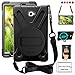 ZenRich Galaxy Tab A 10.1 Case 2016, SM-T580/T585/T587 Case zenrich Shockproof Rotating Kickstand Hand Strap Shoulder Strap for Galaxy Tab A 10.1 Inch Tablet (No S Pen Version),Black