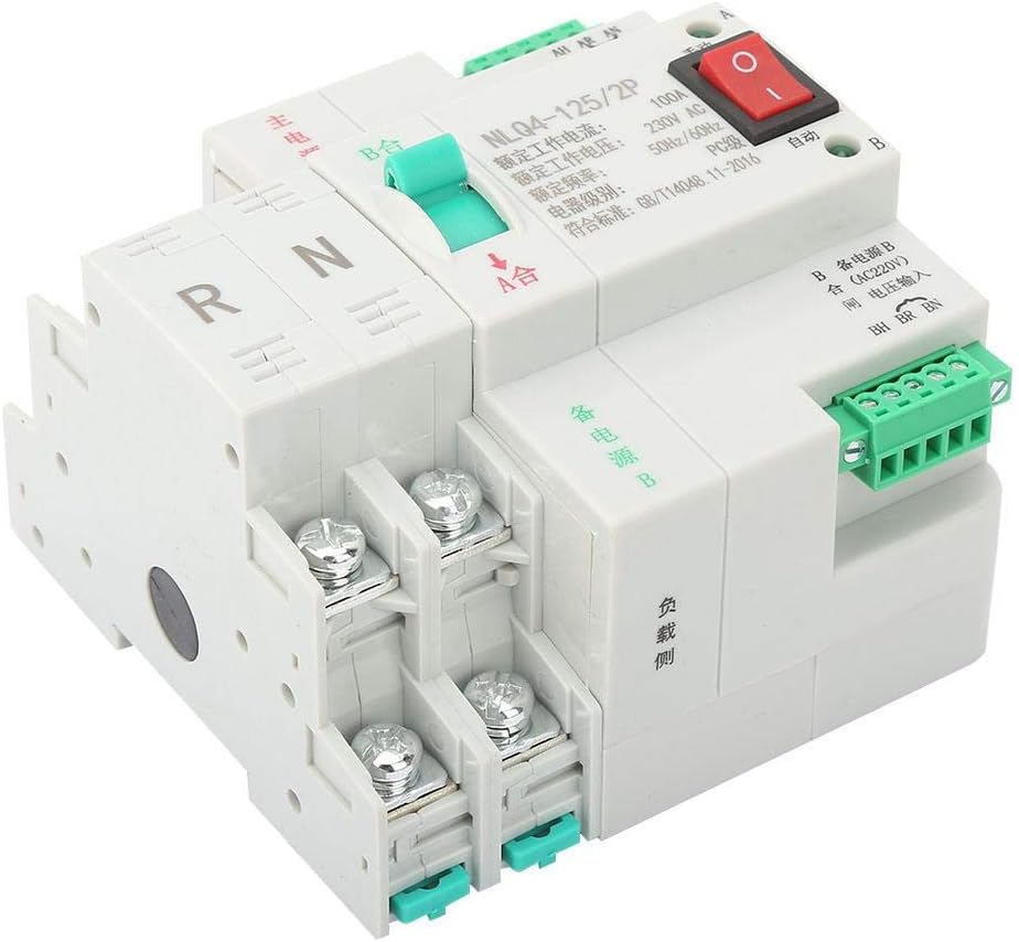 2P 63/80/100A Dual Power Automatic Transfer Toggle Switch Change-Over Switch AC 230V (100A) - Image 5